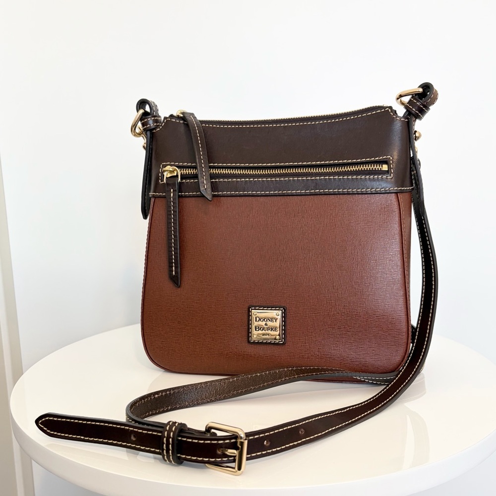 Dooney & Bourke Saffiano Leather Crossbody Bag Tomato Red